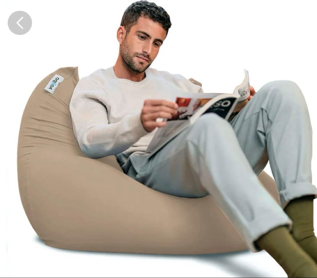 ヨギボーミニ　ライトグレー、ブラウン　2個セット