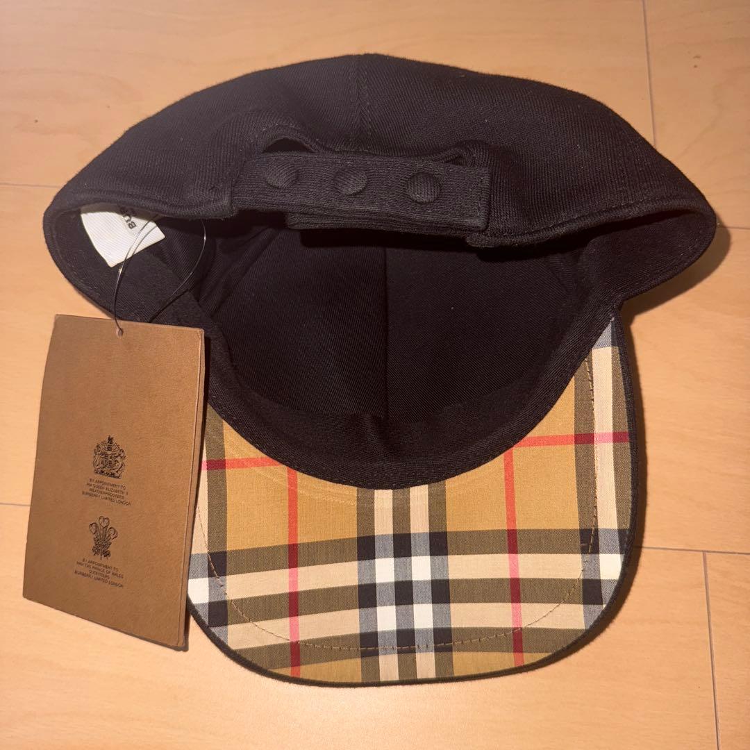 【新品未使用】BURBERRY ベースボールキャップ 黒 M
