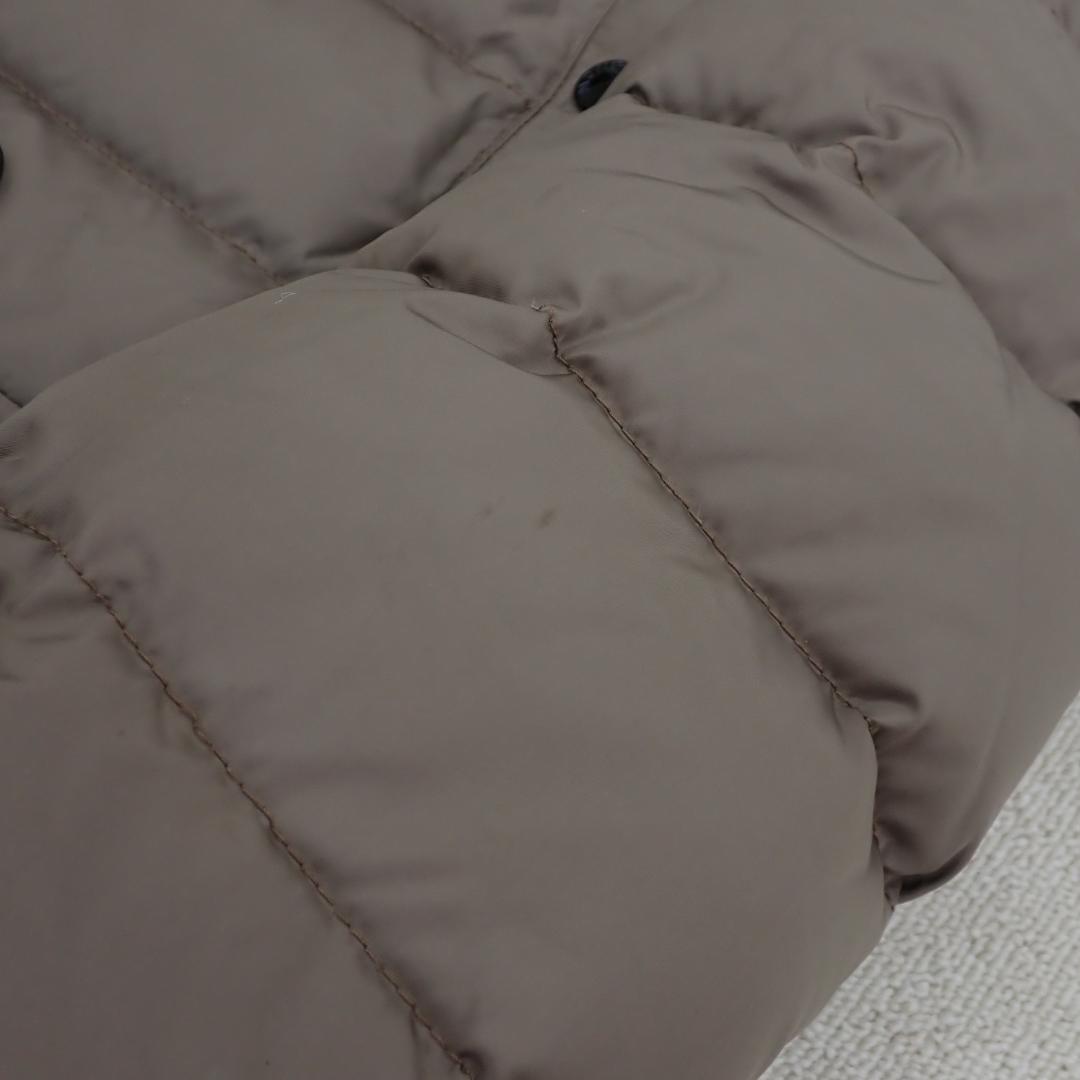 MONCLER モンクレール フード付き ブラウン ロングダウンジャケット