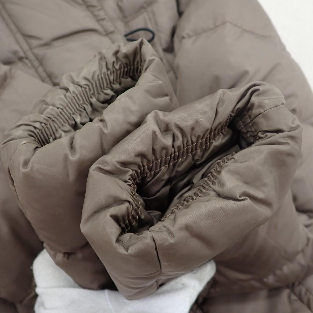 MONCLER モンクレール フード付き ブラウン ロングダウンジャケット