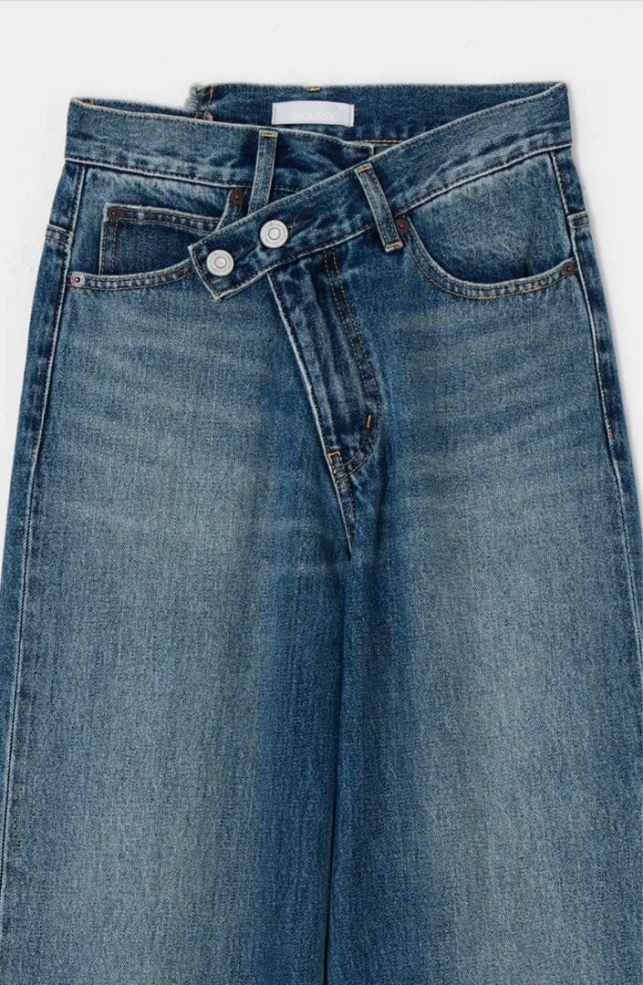 moussy CROSS WAIST WIDE ストレートSサイズ