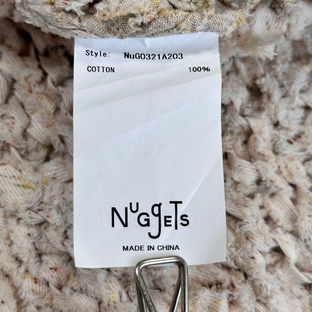 NuGgETS 再構築 ニット プルオーバー ざっくり 厚手トップス コットン