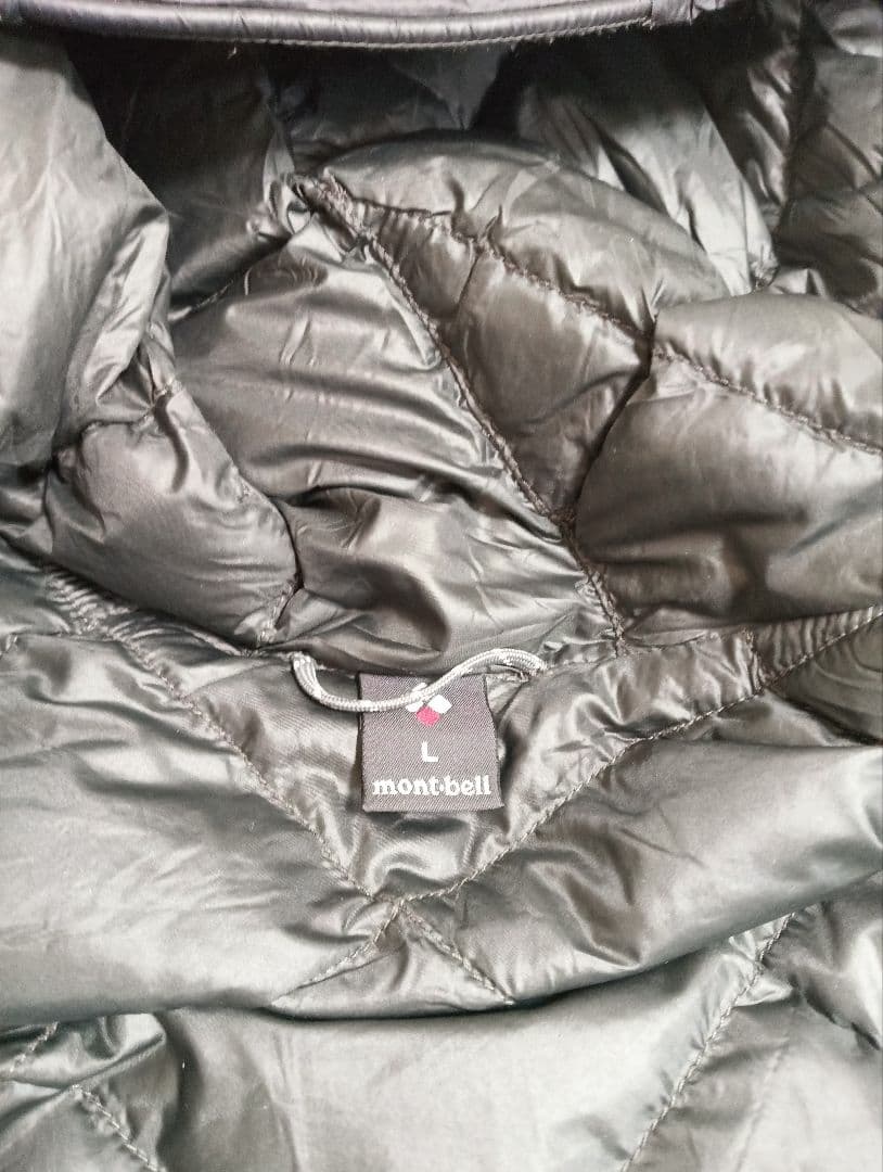 美品　montbell　スペリオダウントラベルコート　ブラック　黒　レディースL