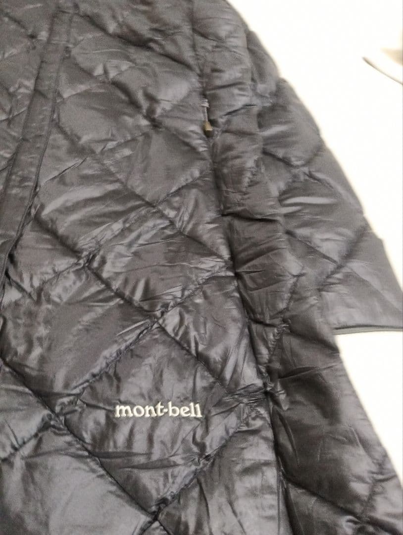 美品　montbell　スペリオダウントラベルコート　ブラック　黒　レディースL