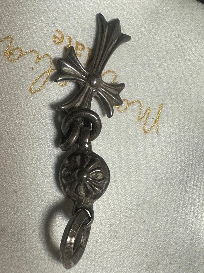 クロムハーツ　ネックレス　クロスボールトップ