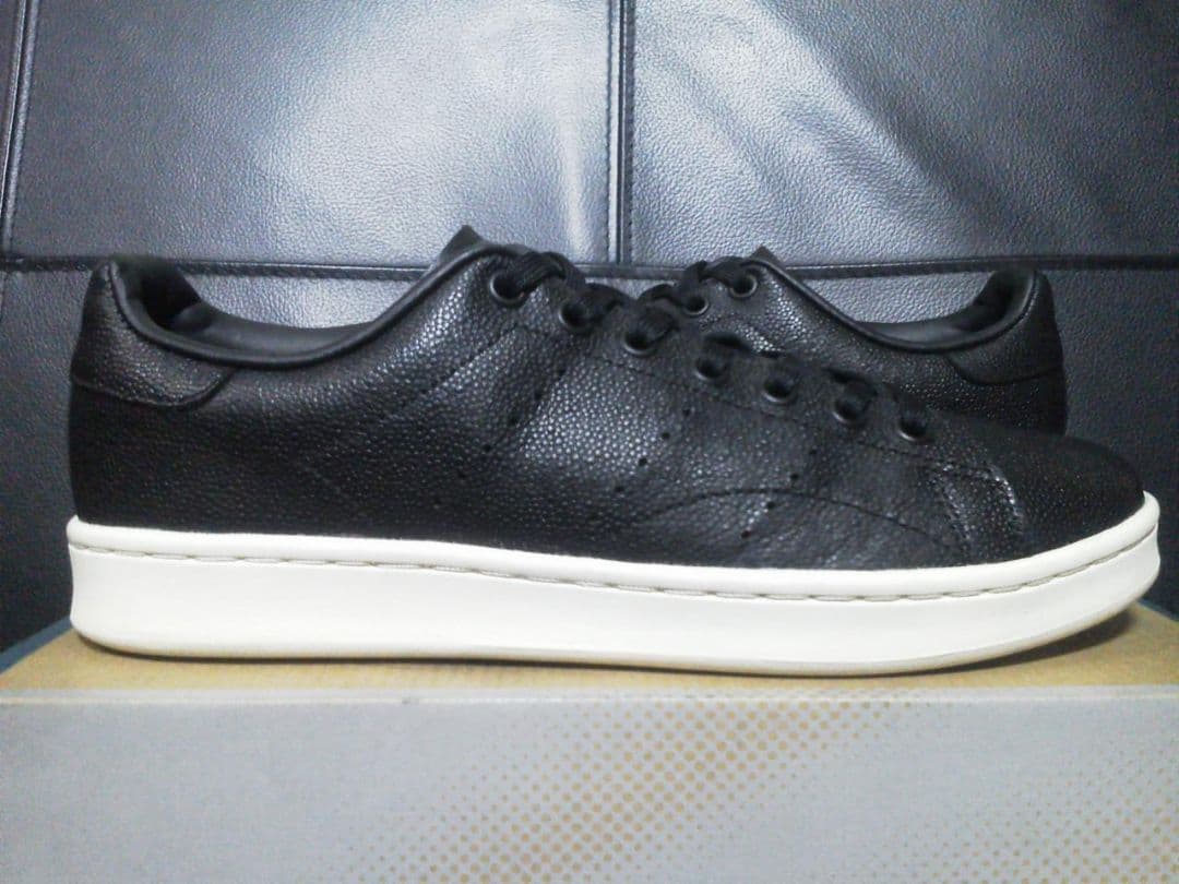 アディダス スタンスミス H 黒 27cm 本革 天然皮革 レザー LUX