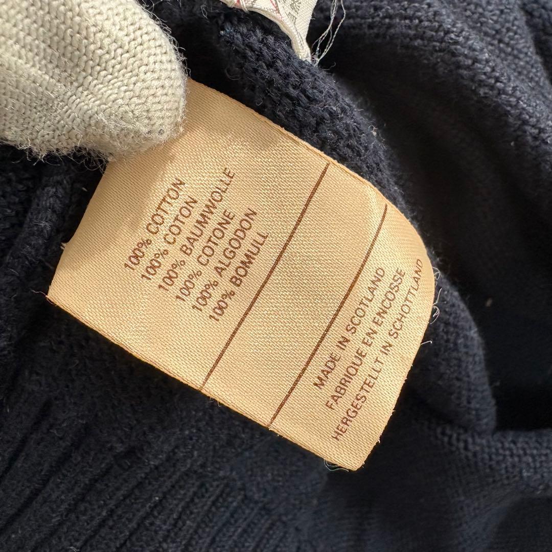 マン様CHANEL シャネル セーター ココマーク コットン ネイビー Vネック