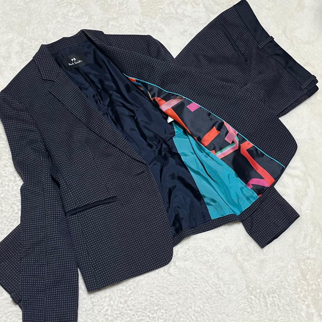 美品/現行　PS Paul Smith セットアップ　パンツスーツ ネイビー　L