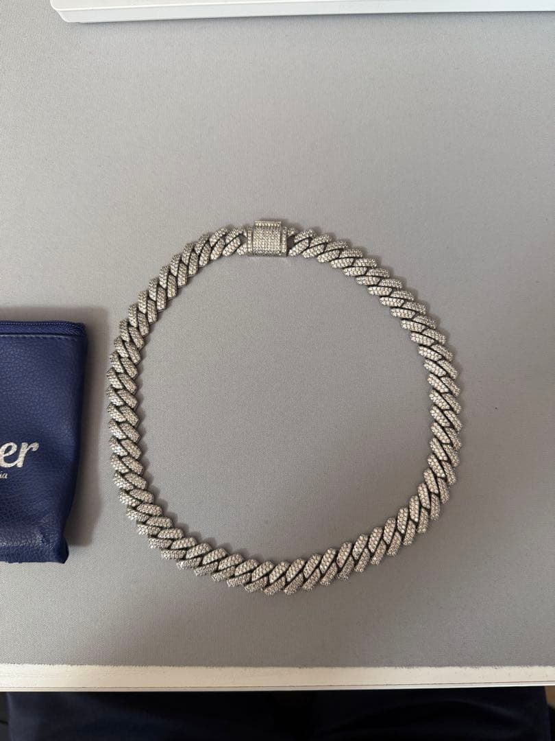 アクセサリー Glitter Iced Out Prong Chain Necklace