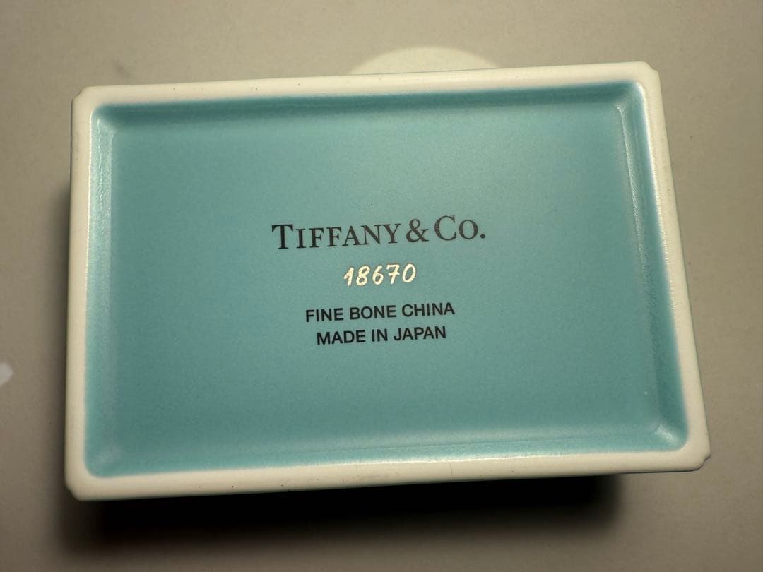 TIFFANY&Co. ティファニー ボーンチャイナ 小物入れ 陶器