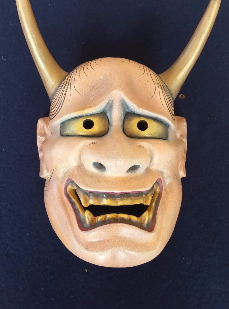 木彫り能面　般若