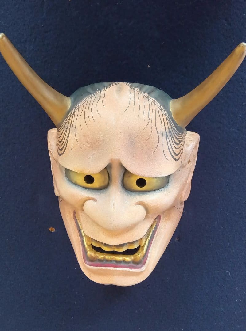 木彫り能面　般若