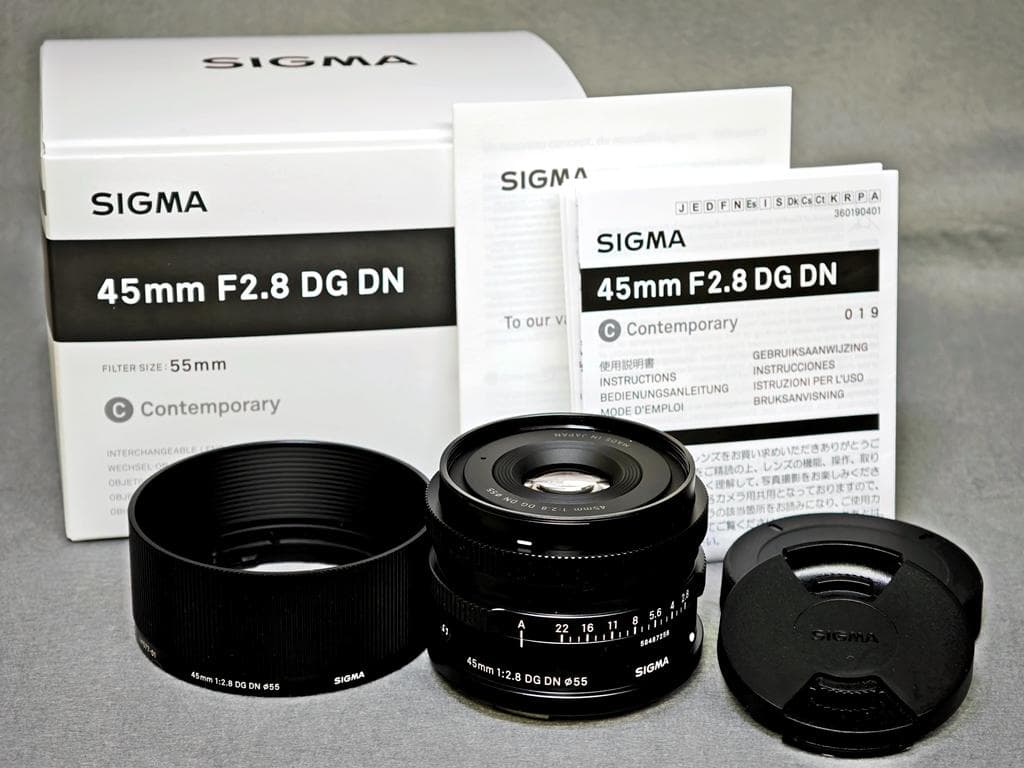 SIGMA 45mm F2.8 DG DN Contemporary Lマウント