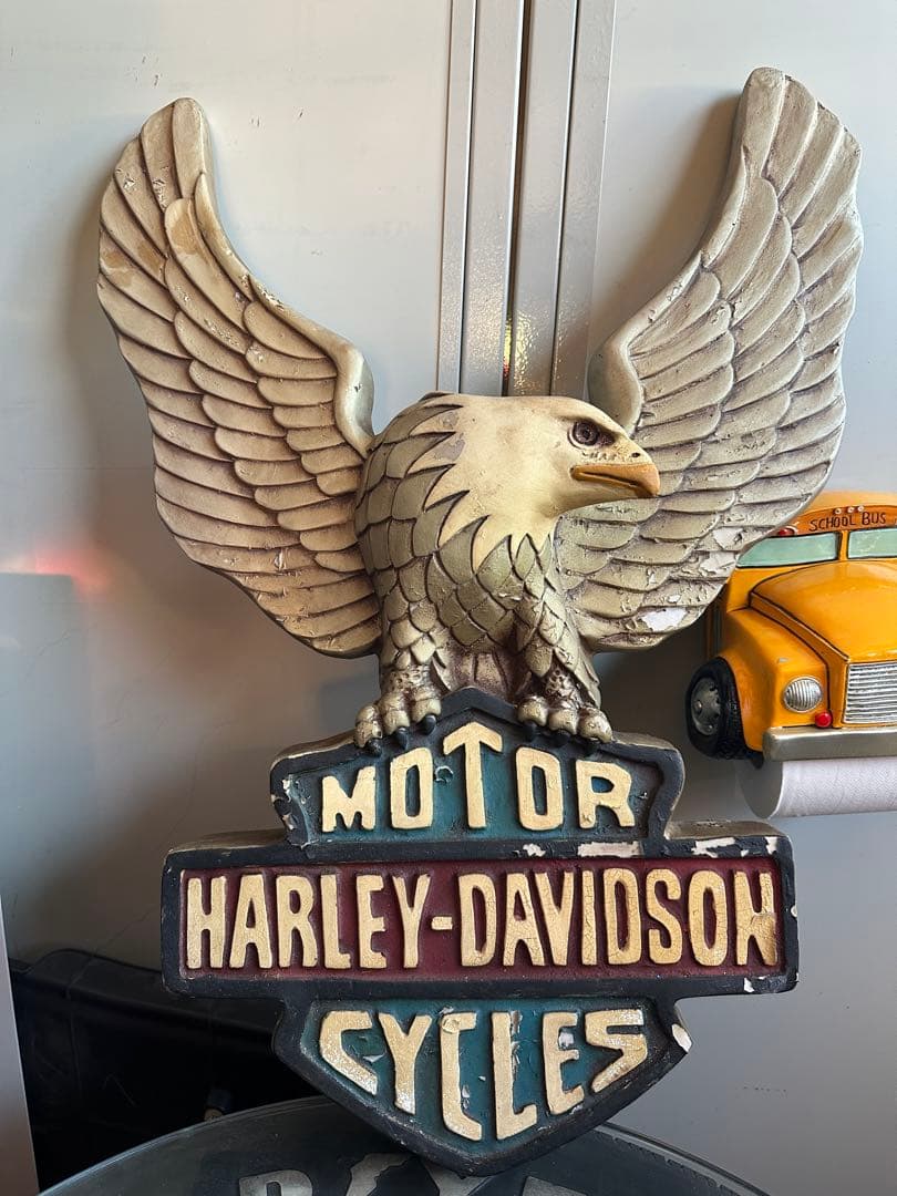 ハーレーダビッドソン‼️アンティーク‼️鷲の彫刻‼️66㎝‼️
