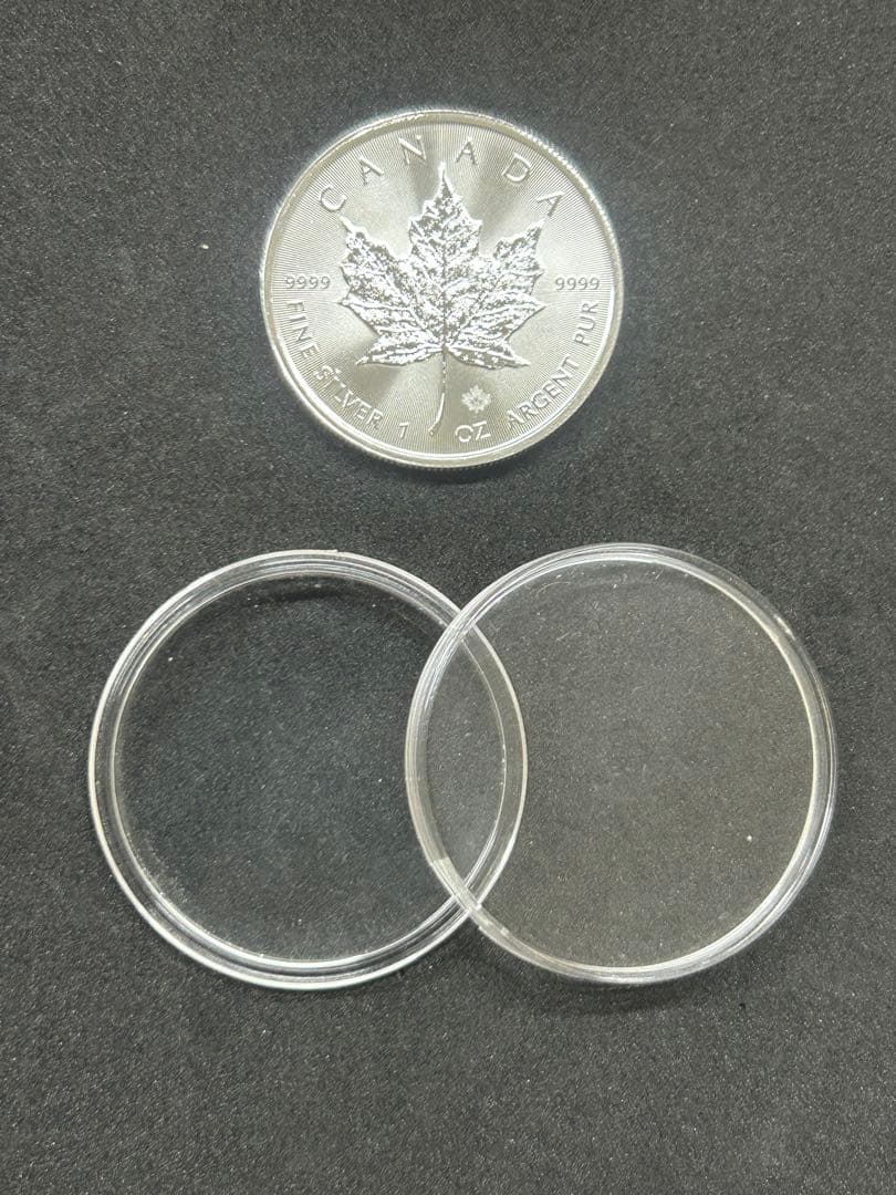 メイプルリーフ　1オンス 銀貨 エリザベス2世 2021年　ランダム