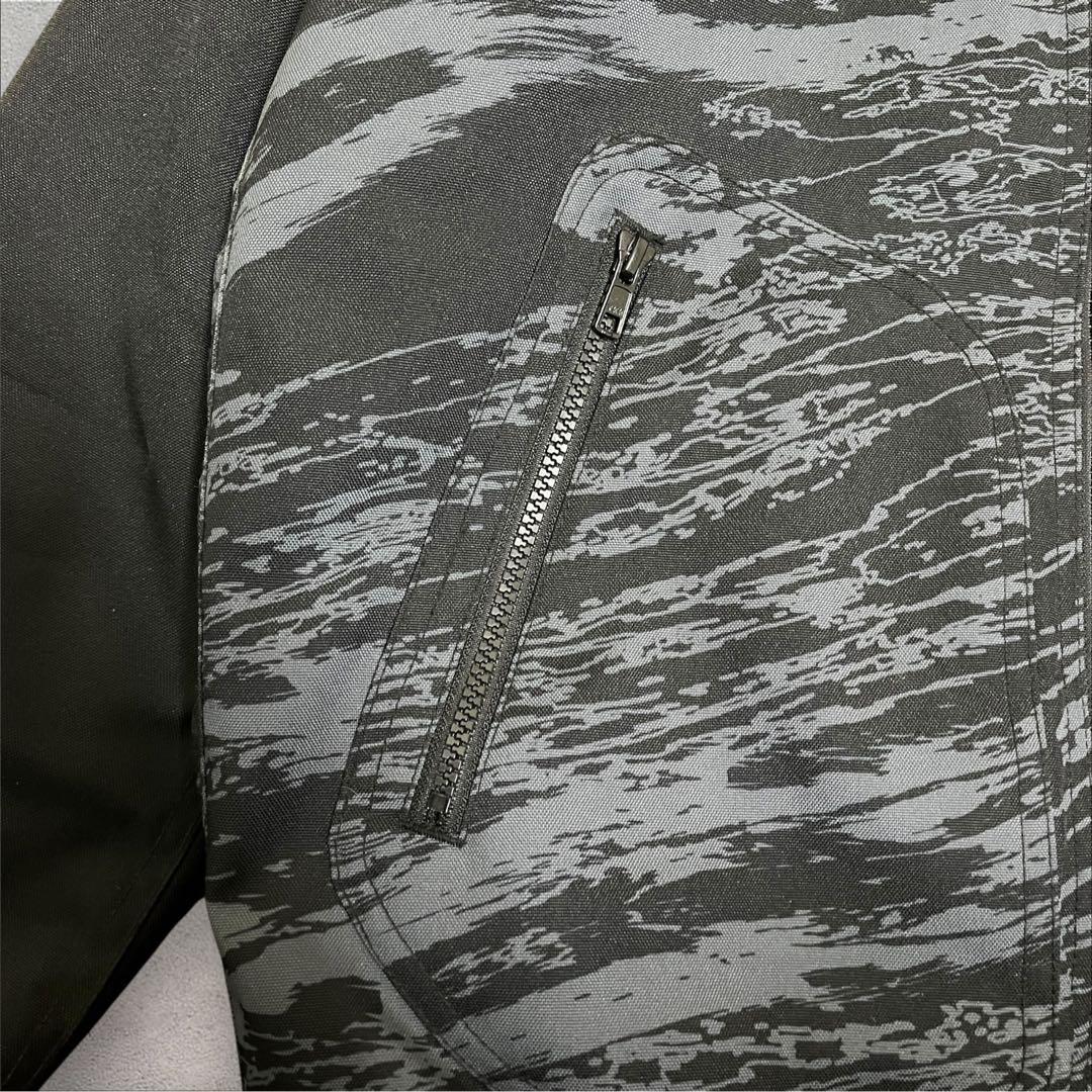 Back Channel コーデュラジャケット　フーディー カモフラ　刺繍　中綿