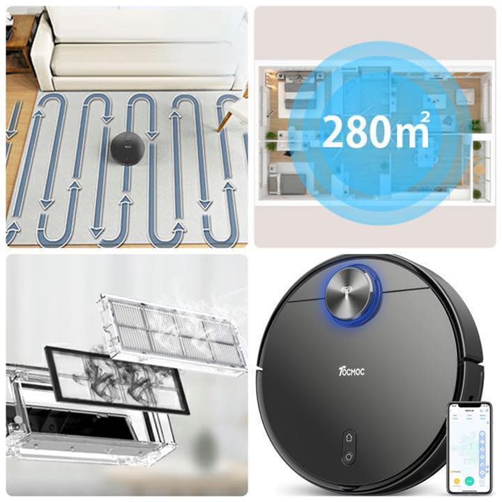 ❤️現品限り❤️ ロボット掃除機 3000Pa強力吸引 アプリ Wi-Fi対応