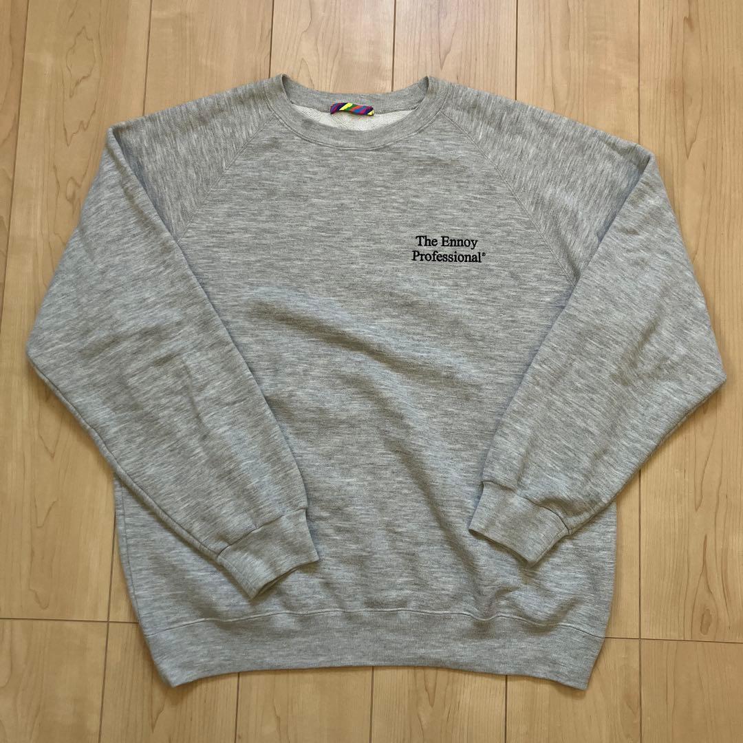 ennoy スウェットトレーナー　グレー　刺繍　L