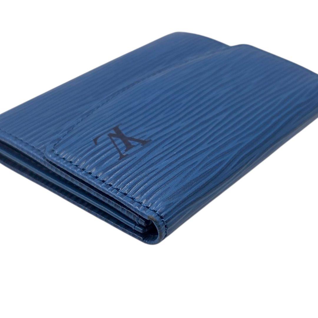 良品●LOUIS VUITTON サーンプル エピ ケース 小銭入れ 青
