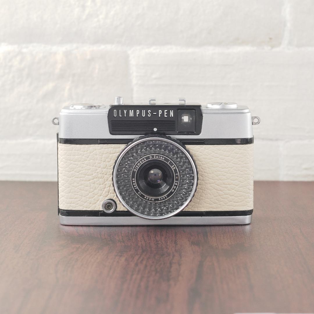 ✽PEN　EE-3✽EE3✽OLYMPUS✽オリンパス✽ハーフカメラ✽牛革貼替