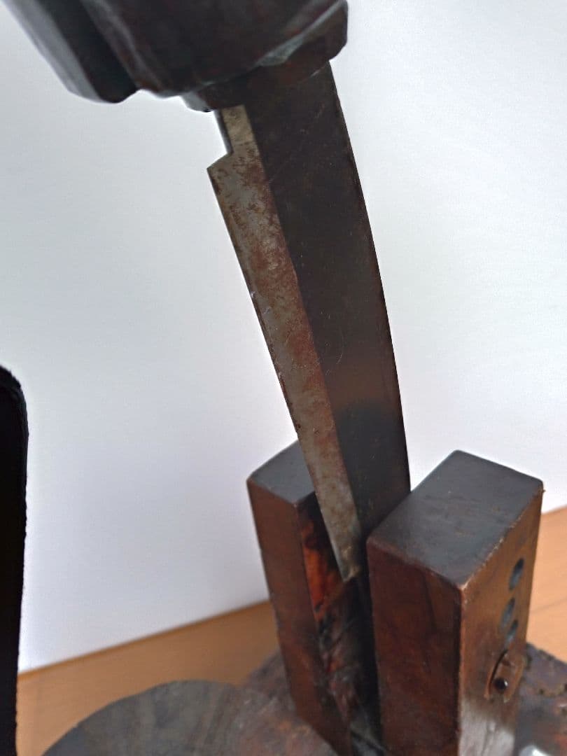 【超希少品 昭和レトロ】天童市 将棋駒 仕上げ鉈 駒切り