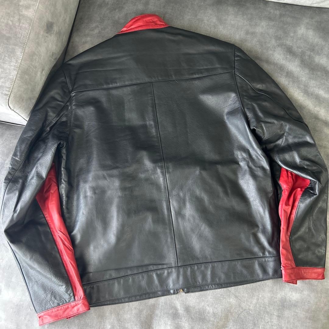 Belstff レザーライダースジャケット 黒 　S