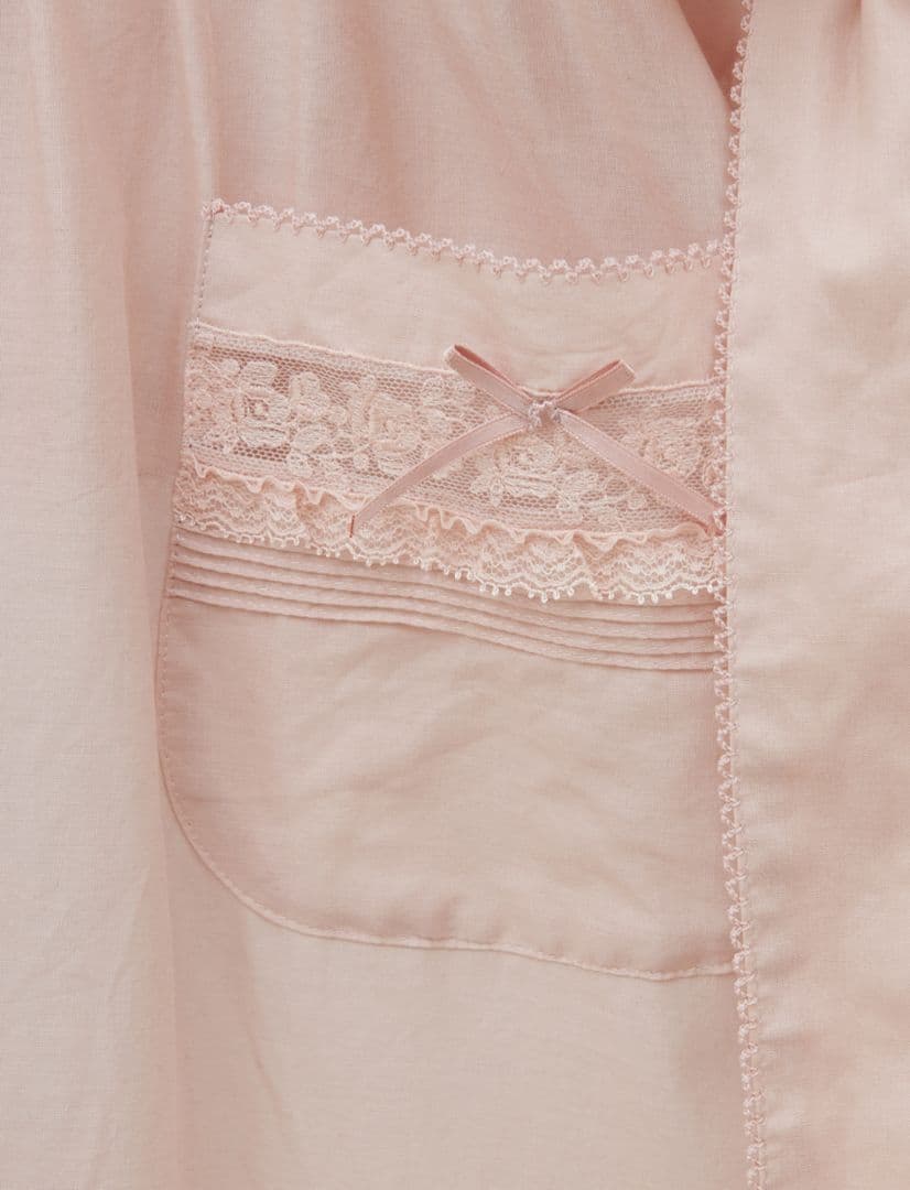 新品　ピンクハウス　ローズ　レース　使い　フリル　タブリエ