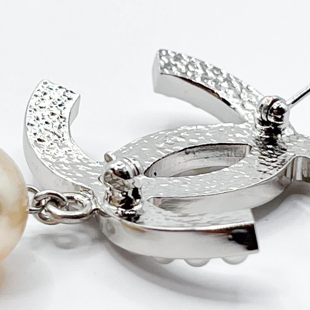 美品★シャネル ブローチ パール シルバー ヴィンテージ ココマーク 06 V