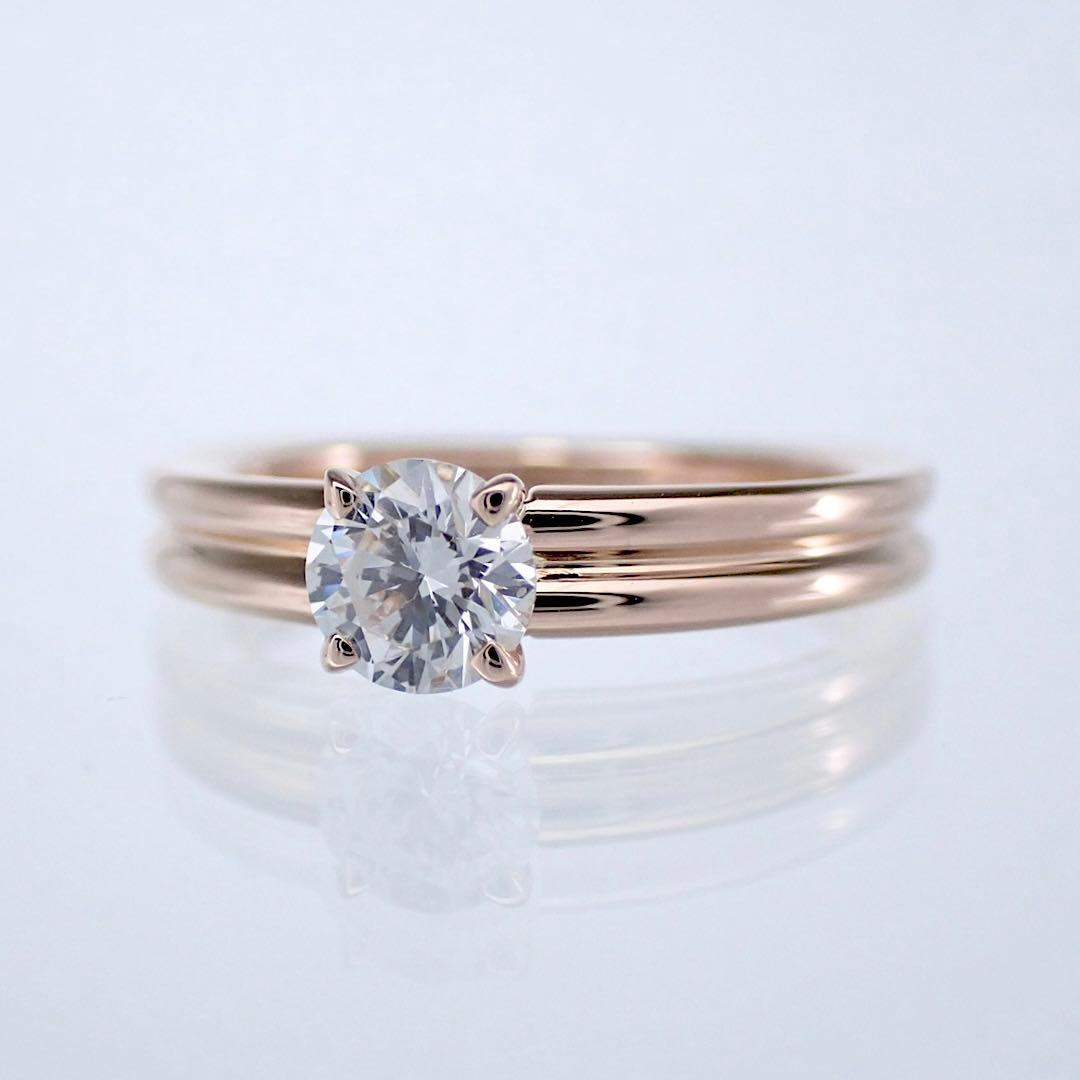 ブシュロン ゴドロン 0.42ct K18PG ダイヤモンドリング 48号