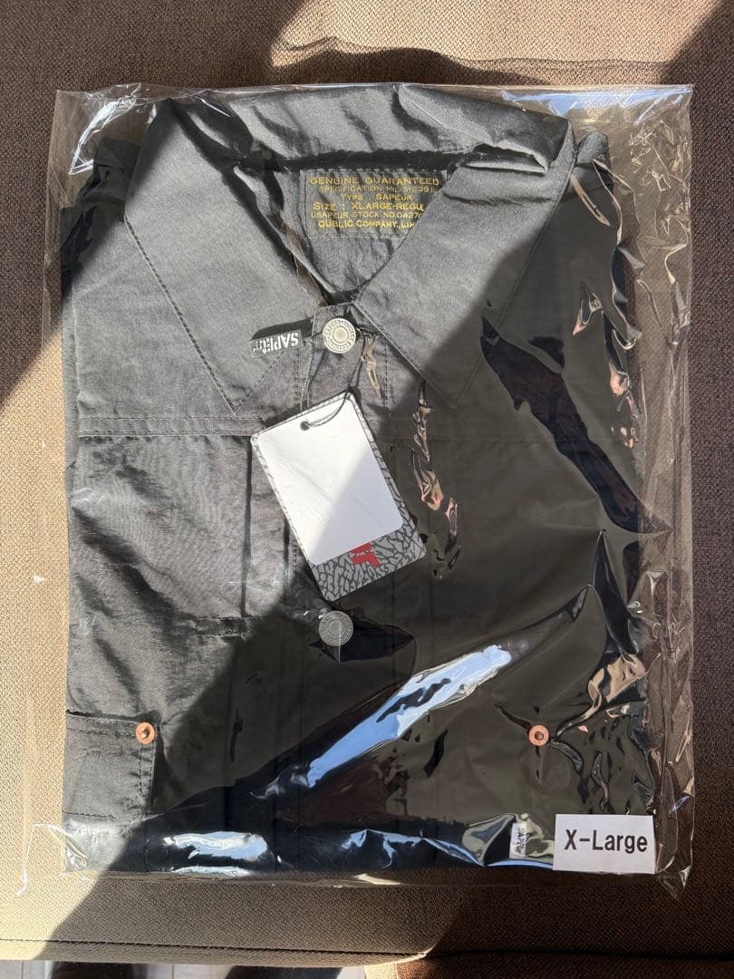 SAPEur 長袖　ナイロンシャツ　XL 新品未使用