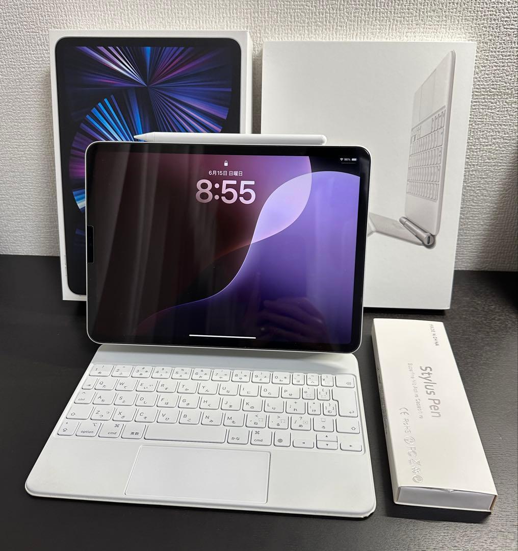 良美品●ペン&純正鍵盤付●iPad Pro11㌅512GB●M1第3世代WiFi