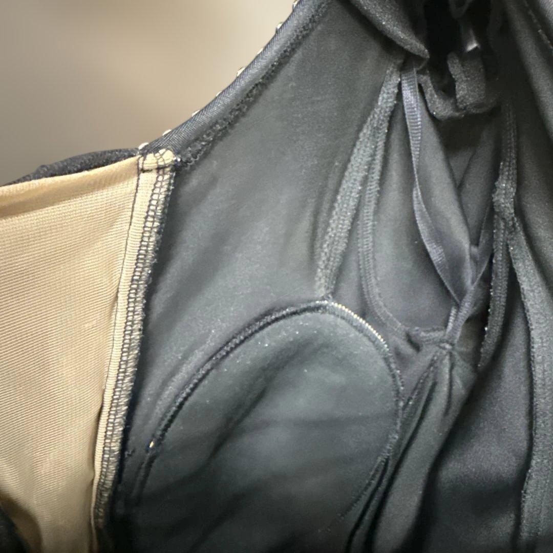 【サイズ不明】社交ダンス　ドレス　黒×赤