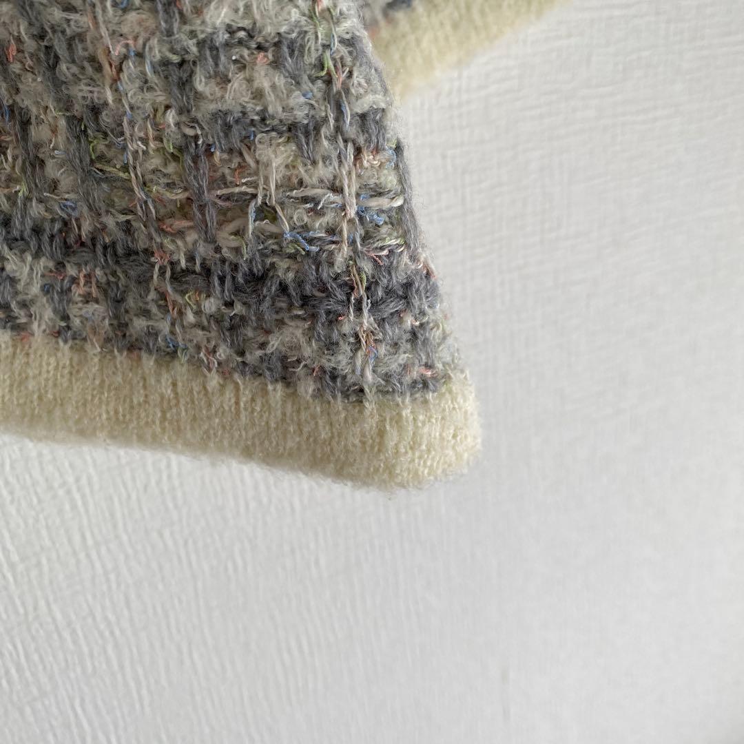 ビアズリー beardsley★ツイード風ニット