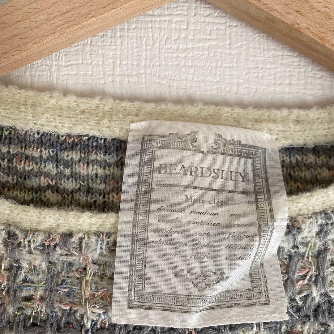 ビアズリー beardsley★ツイード風ニット