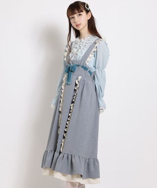 MILK メアリー・アン ジャンパースカート ライトグレー ミルク