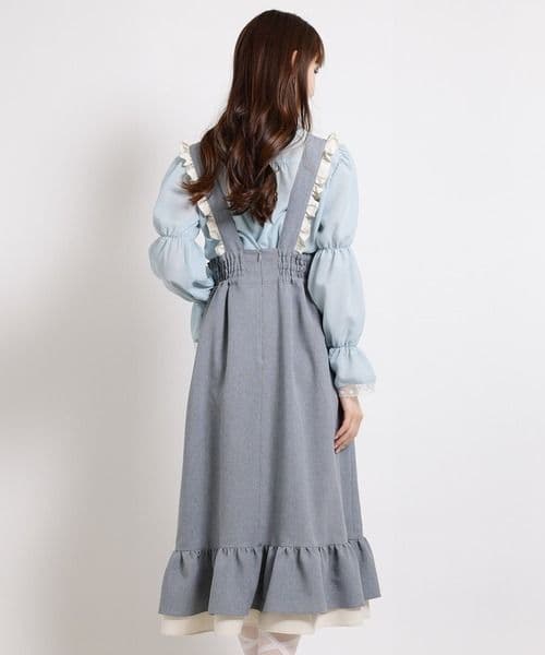 MILK メアリー・アン ジャンパースカート ライトグレー ミルク