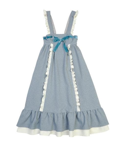 MILK メアリー・アン ジャンパースカート ライトグレー ミルク