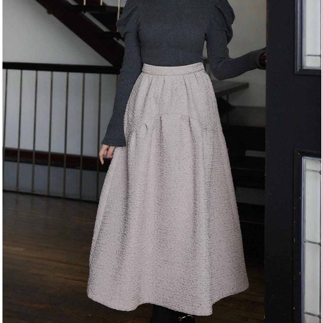 スカート Herlipto Twinkle Jacquard Volume Skirt