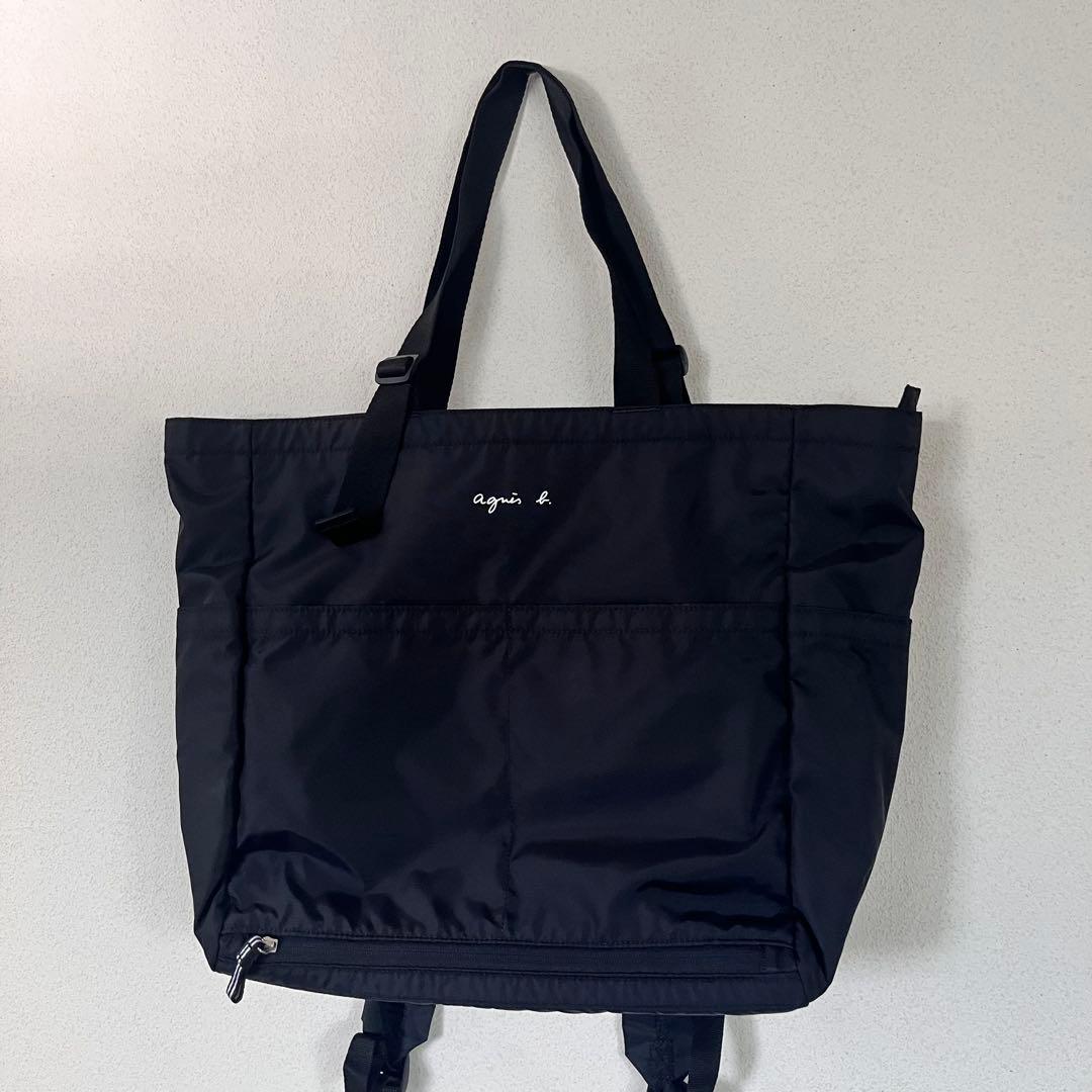 アニエスベー　ペアレンツバッグ2wayトートバッグリュック　マット付き