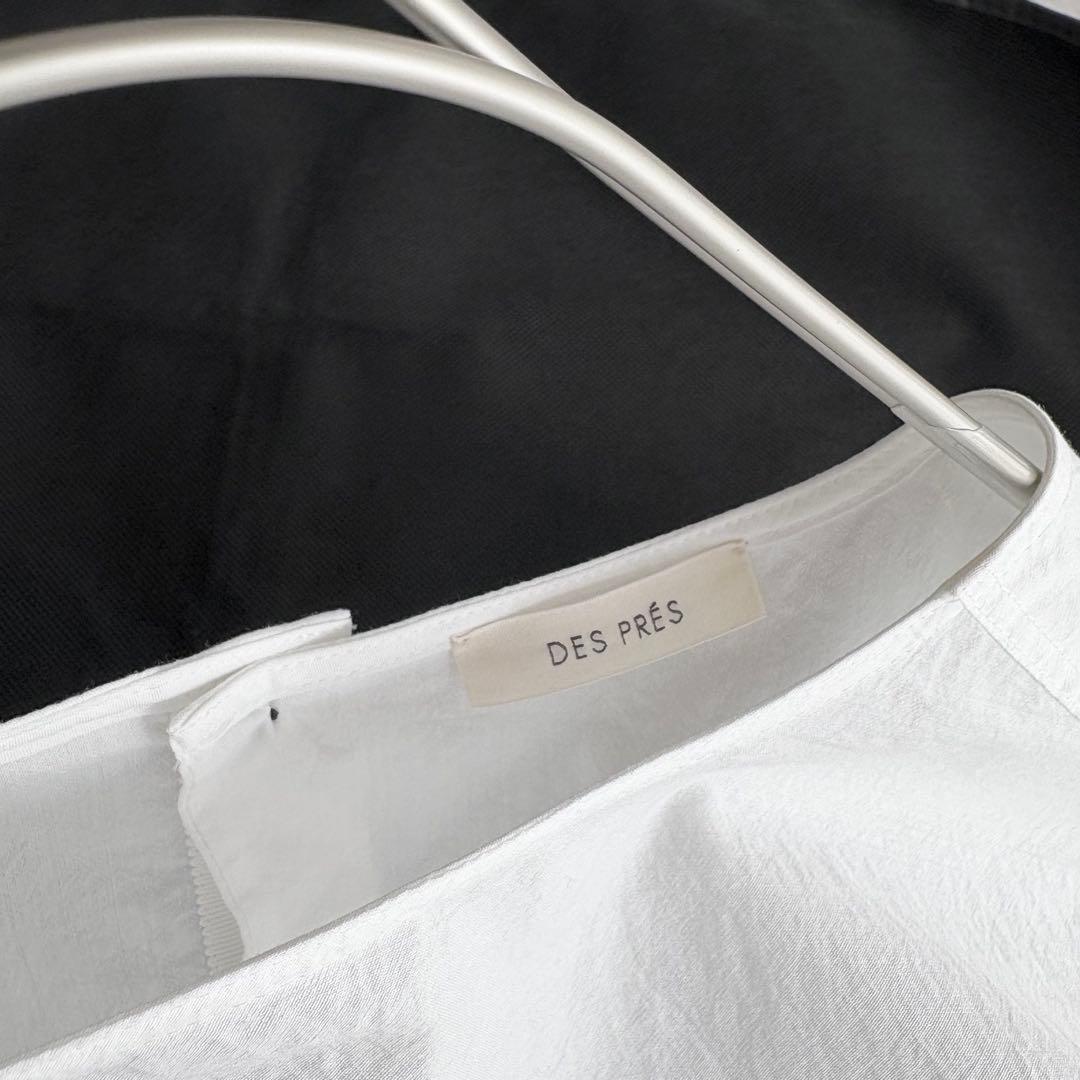 近年2024✨デプレ コットンナイロン シアータフタ バックプリーツブラウス