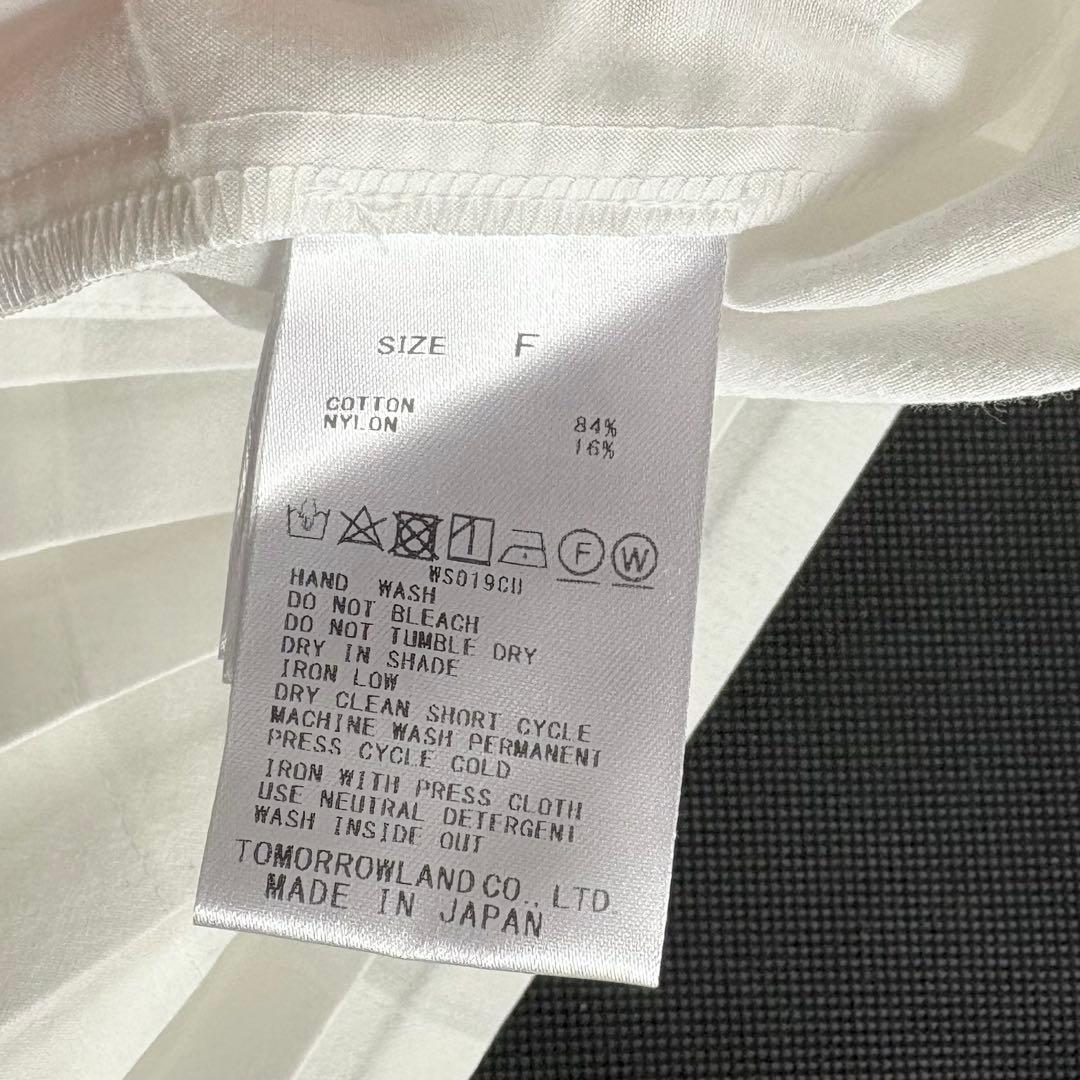 近年2024✨デプレ コットンナイロン シアータフタ バックプリーツブラウス