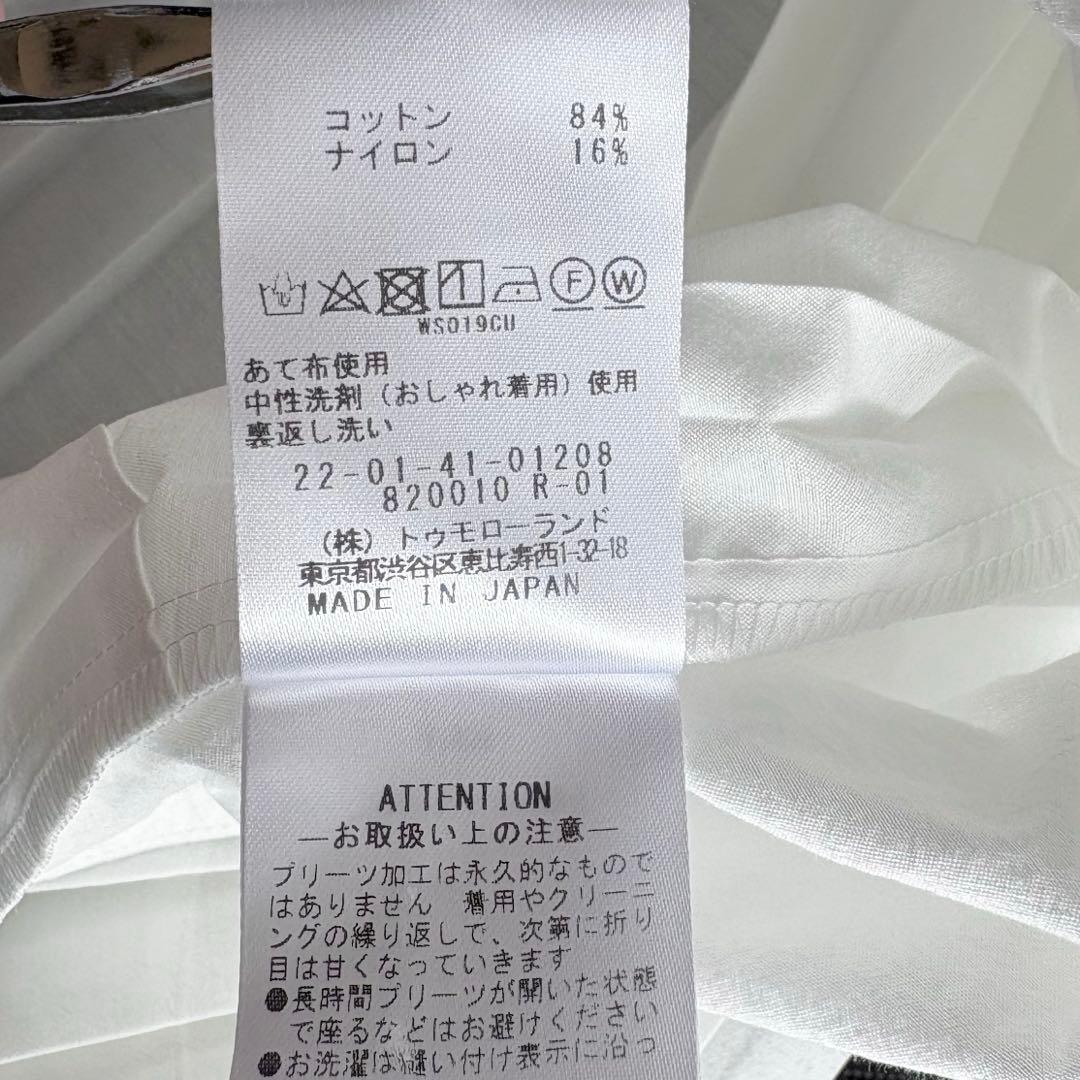 近年2024✨デプレ コットンナイロン シアータフタ バックプリーツブラウス