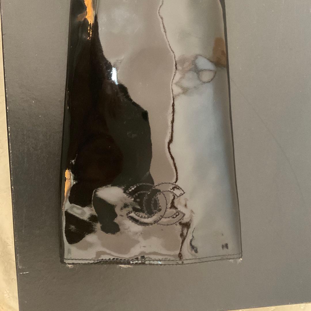 専用CHANEL ブラック パテントレザー ロングブーツ３７(23、5〜24cm