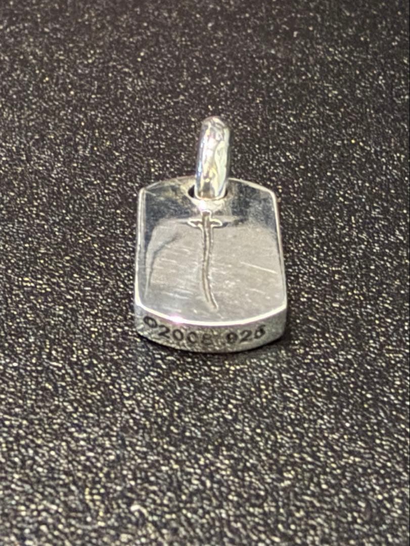 て*ろ様 クロムハーツ タイニードッグタグRSクロス 青山限定 ネックレストップ