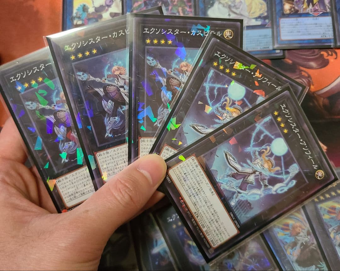 高レアリティ　エクソシスター　デッキ　遊戯王　ロミン　灰流うらら　スリーブ
