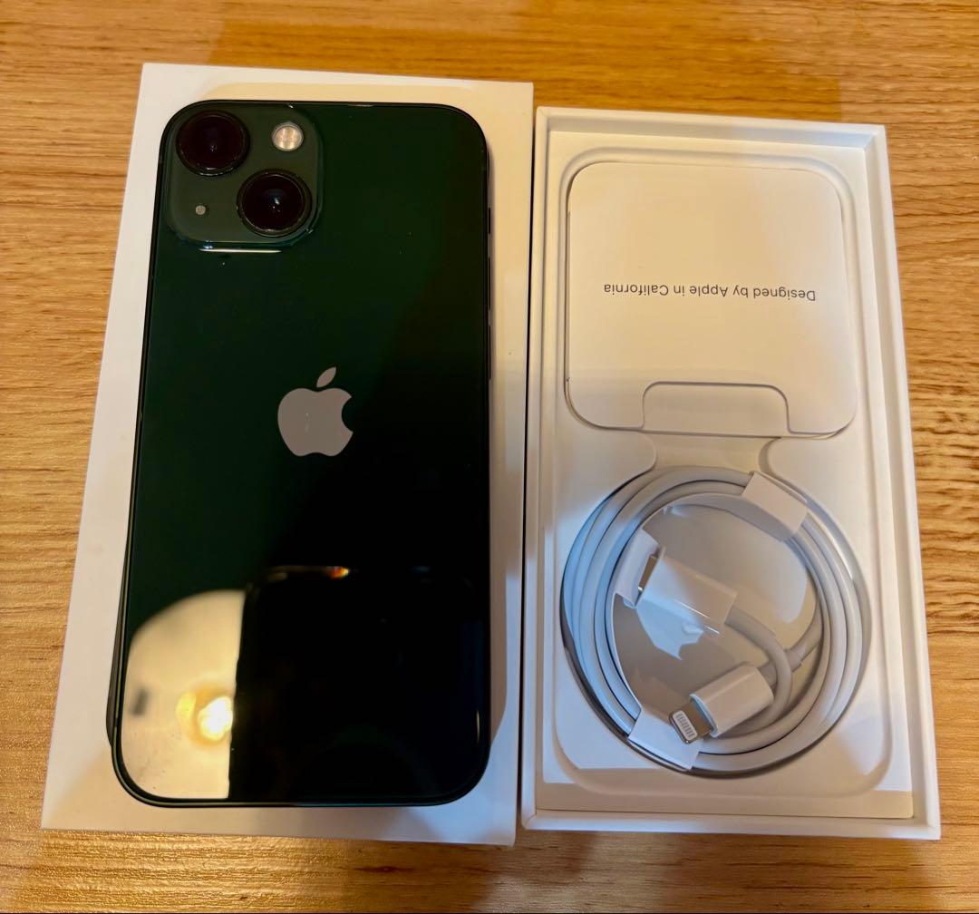 箱/ケーブル付属 512GB iPhone13 mini グリーンSIMフリー