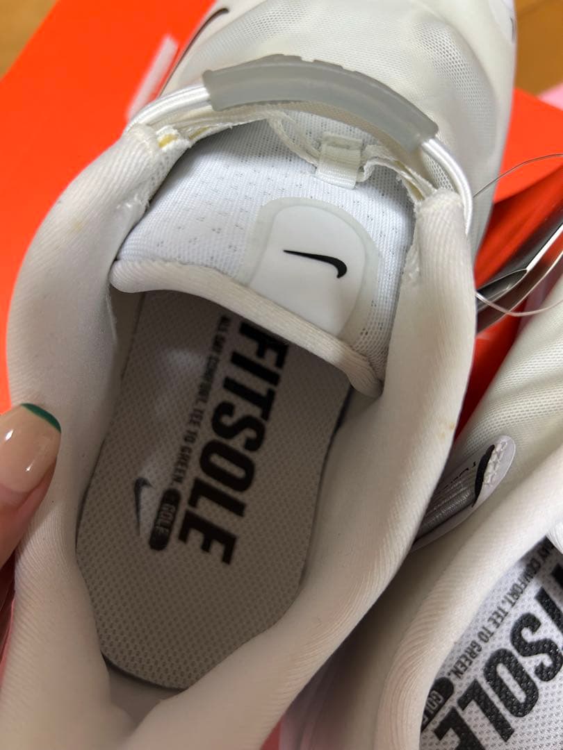 24.5cm ナイキ ゴルフシューズ(ワイド) リアクト エースツアー ホワイト