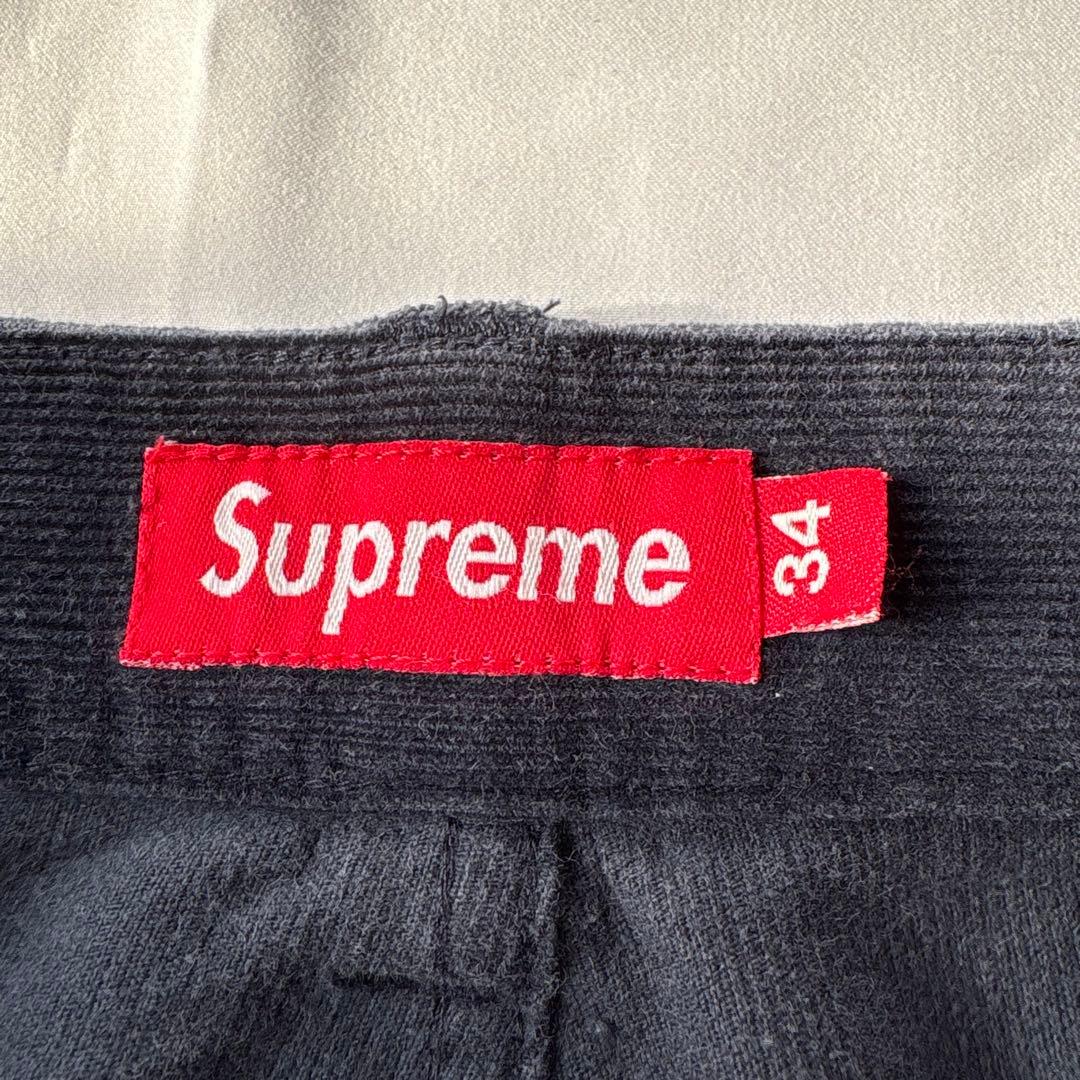 SUPREME シュプリーム コーデュロイパンツ パープル 34
