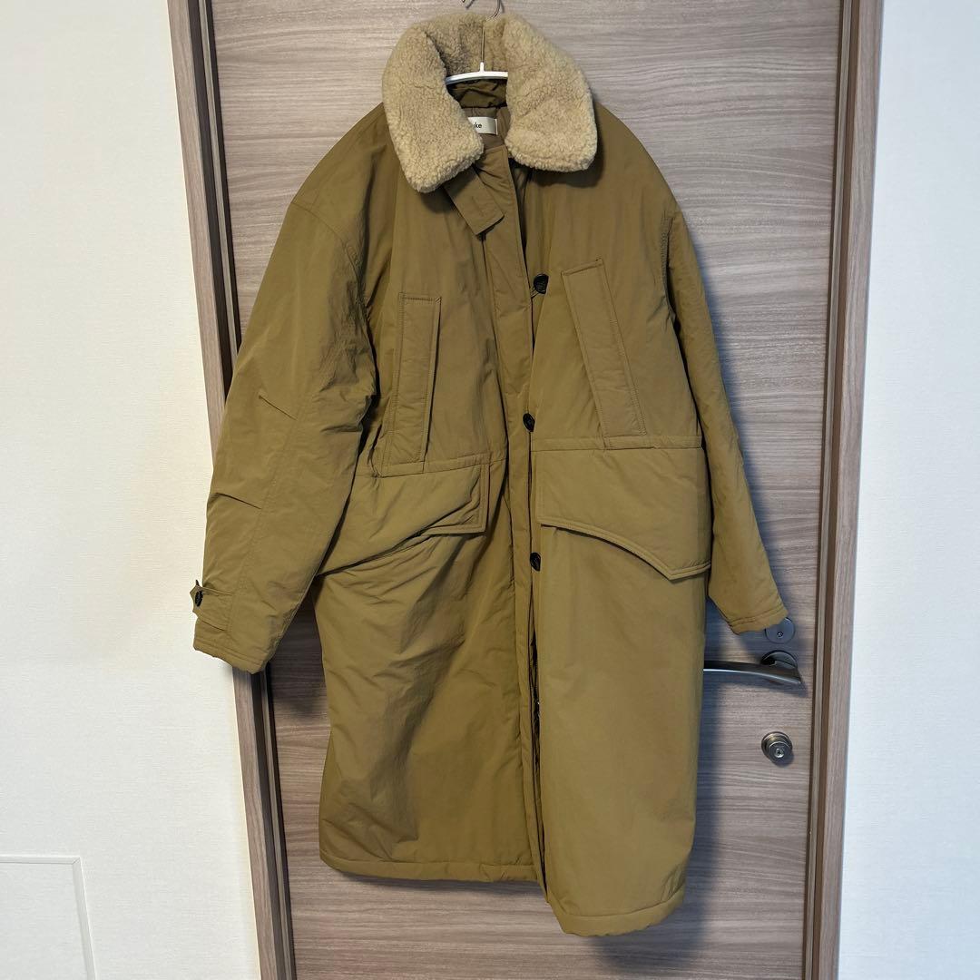 anuke 25AW Boacollar Padding Coat ベージュ38