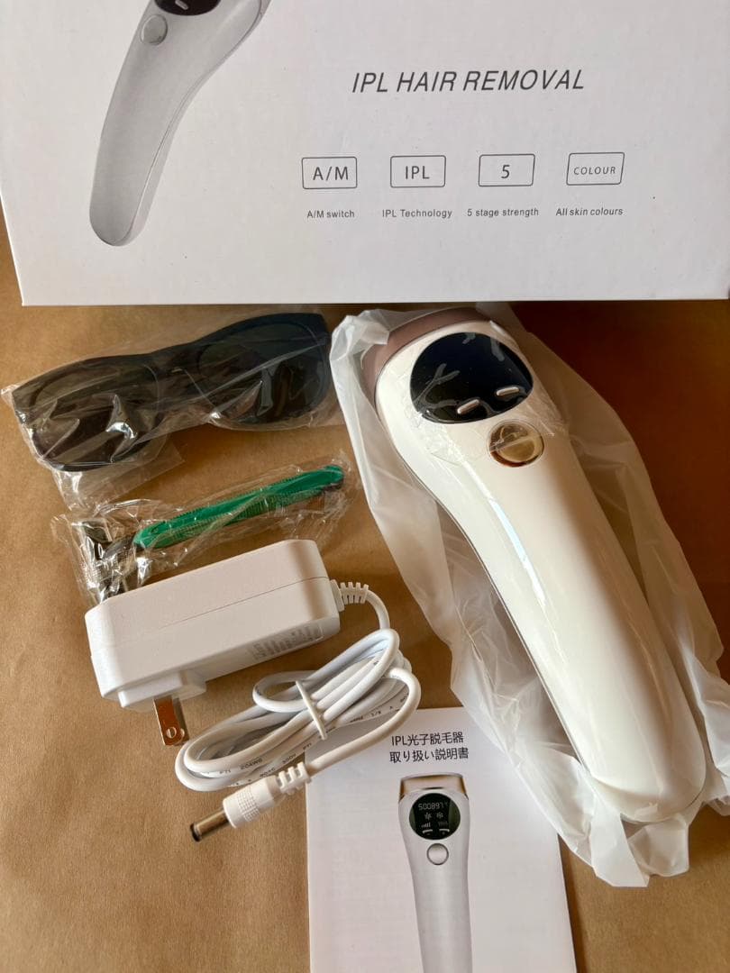 【在庫売り尽くし☆大特価】IPL光脱毛器 簡単操作で家で手軽にムダ毛ケア♪